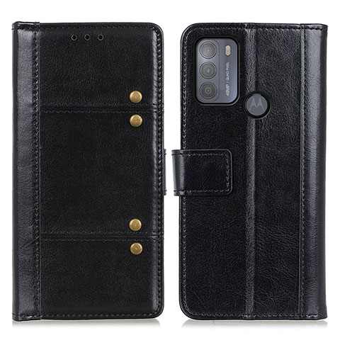 Funda de Cuero Cartera con Soporte Carcasa M06L para Motorola Moto G50 Negro