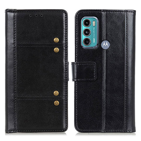 Funda de Cuero Cartera con Soporte Carcasa M06L para Motorola Moto G60 Negro