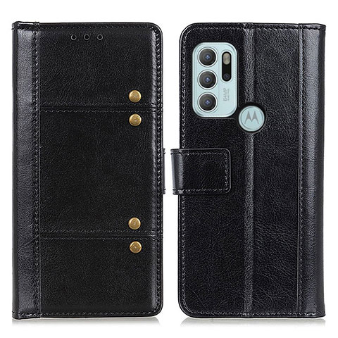 Funda de Cuero Cartera con Soporte Carcasa M06L para Motorola Moto G60s Negro