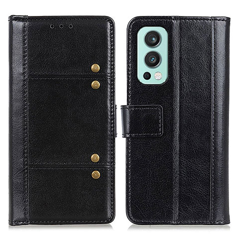 Funda de Cuero Cartera con Soporte Carcasa M06L para OnePlus Nord 2 5G Negro