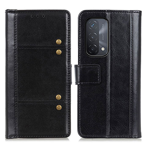 Funda de Cuero Cartera con Soporte Carcasa M06L para Oppo A54 5G Negro