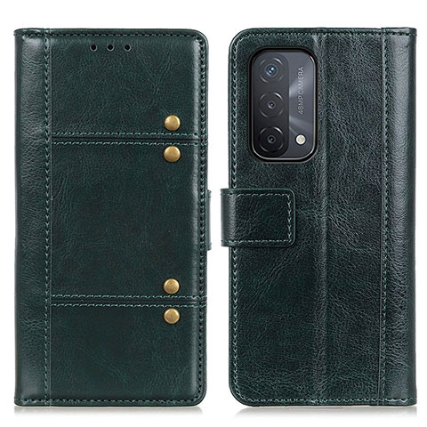 Funda de Cuero Cartera con Soporte Carcasa M06L para Oppo A54 5G Verde