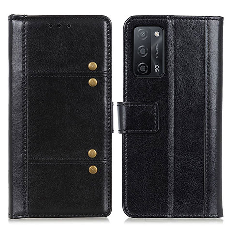 Funda de Cuero Cartera con Soporte Carcasa M06L para Oppo A55 5G Negro