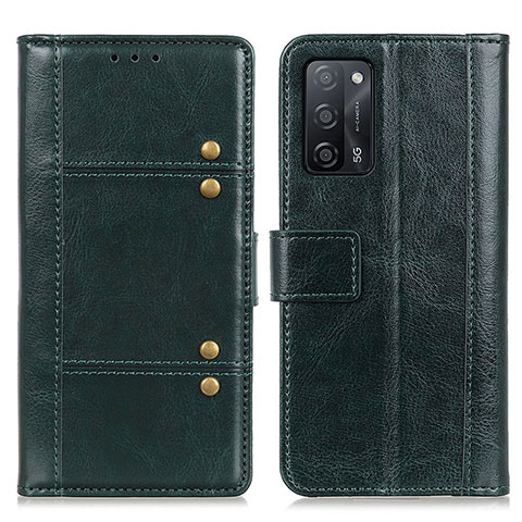 Funda de Cuero Cartera con Soporte Carcasa M06L para Oppo A55 5G Verde