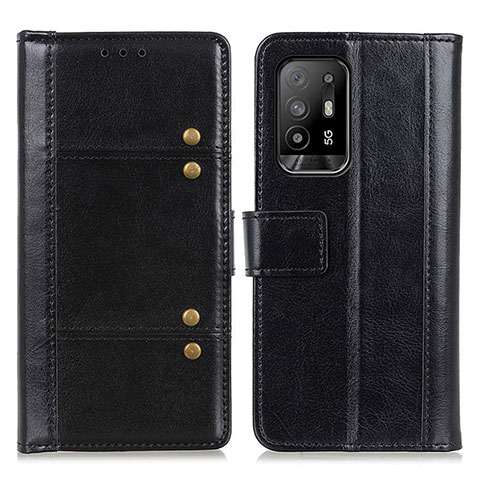 Funda de Cuero Cartera con Soporte Carcasa M06L para Oppo A94 5G Negro