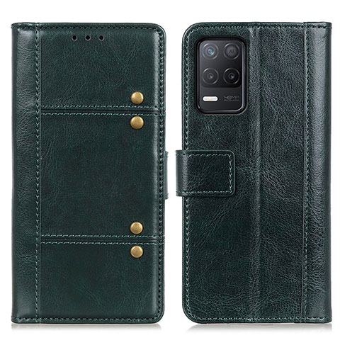 Funda de Cuero Cartera con Soporte Carcasa M06L para Realme 8 5G Verde