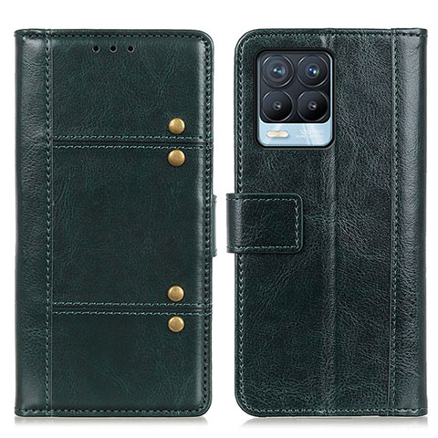 Funda de Cuero Cartera con Soporte Carcasa M06L para Realme 8 Pro Verde