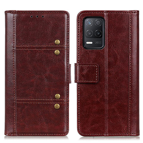 Funda de Cuero Cartera con Soporte Carcasa M06L para Realme 9 5G India Marron