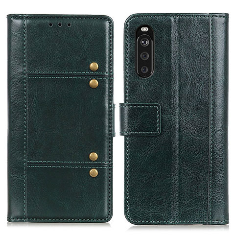 Funda de Cuero Cartera con Soporte Carcasa M06L para Sony Xperia 10 III Lite Verde