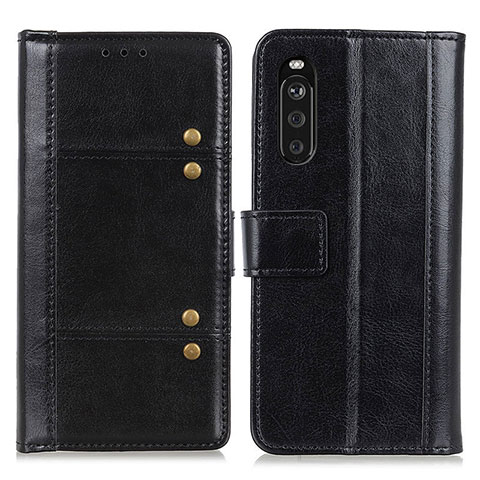 Funda de Cuero Cartera con Soporte Carcasa M06L para Sony Xperia 10 III SOG04 Negro