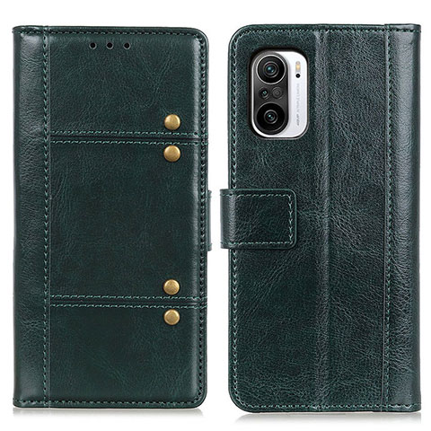 Funda de Cuero Cartera con Soporte Carcasa M06L para Xiaomi Mi 11i 5G Verde