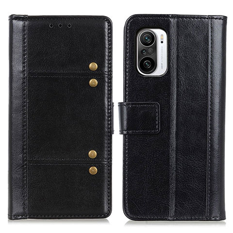 Funda de Cuero Cartera con Soporte Carcasa M06L para Xiaomi Redmi K40 Pro 5G Negro