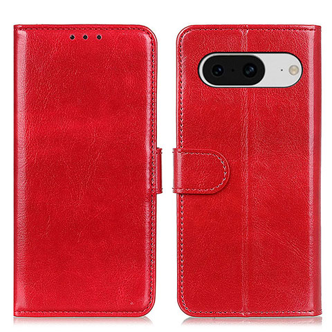 Funda de Cuero Cartera con Soporte Carcasa M07L para Google Pixel 8 5G Rojo