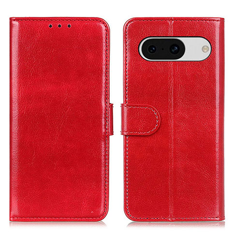 Funda de Cuero Cartera con Soporte Carcasa M07L para Google Pixel 8a 5G Rojo