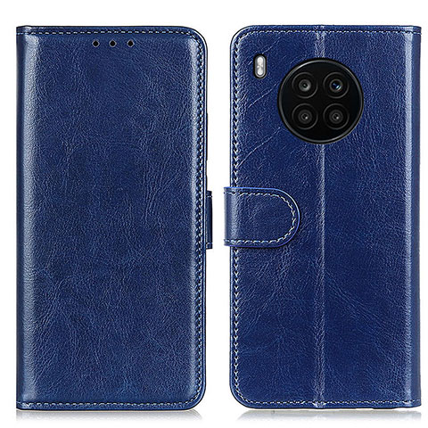 Funda de Cuero Cartera con Soporte Carcasa M07L para Huawei Honor 50 Lite Azul