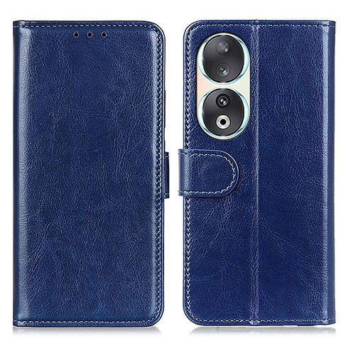 Funda de Cuero Cartera con Soporte Carcasa M07L para Huawei Honor 90 5G Azul