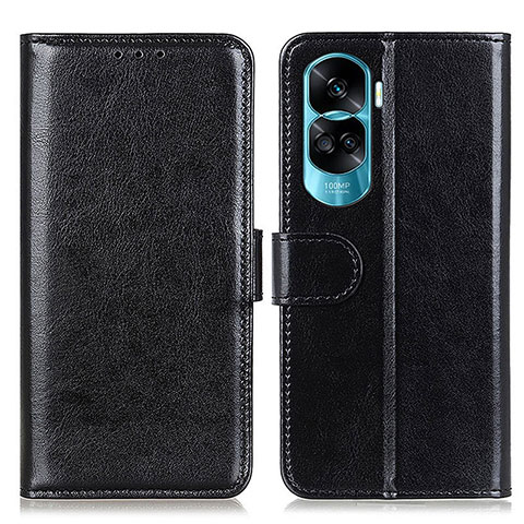 Funda de Cuero Cartera con Soporte Carcasa M07L para Huawei Honor 90 Lite 5G Negro