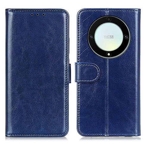 Funda de Cuero Cartera con Soporte Carcasa M07L para Huawei Honor X9a 5G Azul