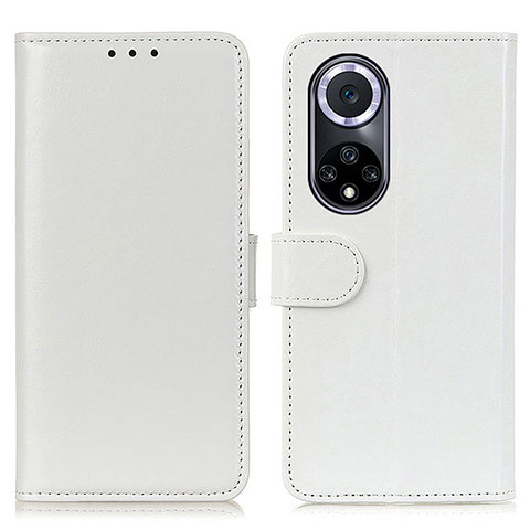 Funda de Cuero Cartera con Soporte Carcasa M07L para Huawei Nova 9 Blanco