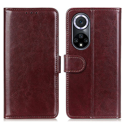 Funda de Cuero Cartera con Soporte Carcasa M07L para Huawei Nova 9 Marron