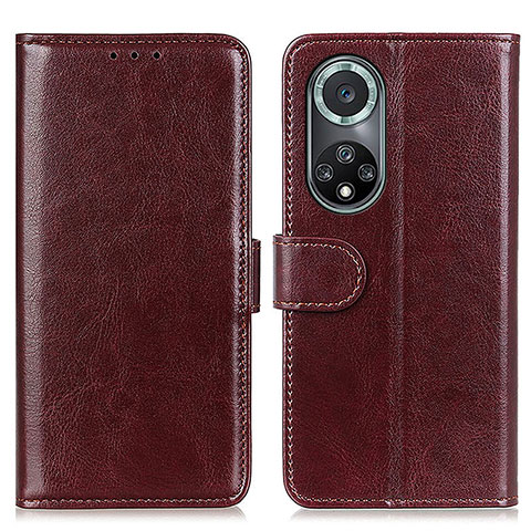 Funda de Cuero Cartera con Soporte Carcasa M07L para Huawei Nova 9 Pro Marron