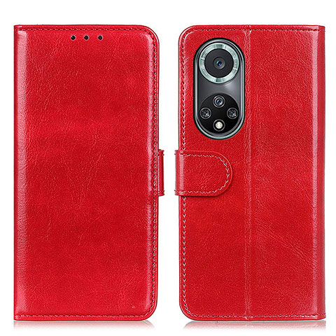 Funda de Cuero Cartera con Soporte Carcasa M07L para Huawei Nova 9 Pro Rojo