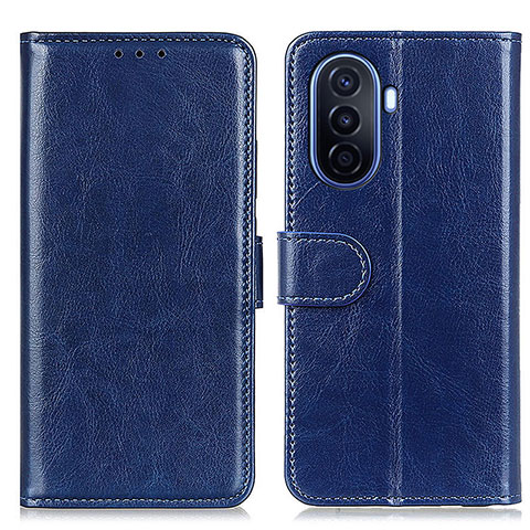 Funda de Cuero Cartera con Soporte Carcasa M07L para Huawei Nova Y70 Azul