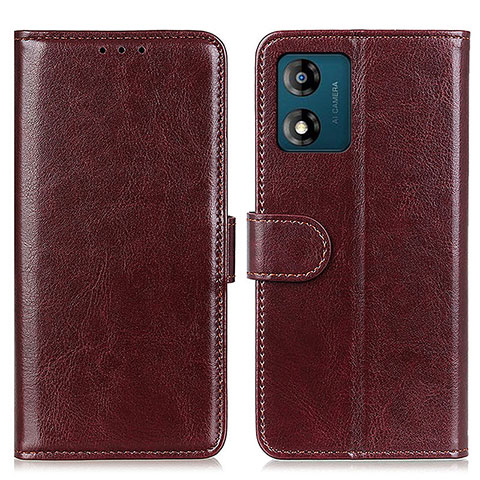 Funda de Cuero Cartera con Soporte Carcasa M07L para Motorola Moto E13 Marron