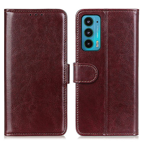 Funda de Cuero Cartera con Soporte Carcasa M07L para Motorola Moto Edge 20 5G Marron