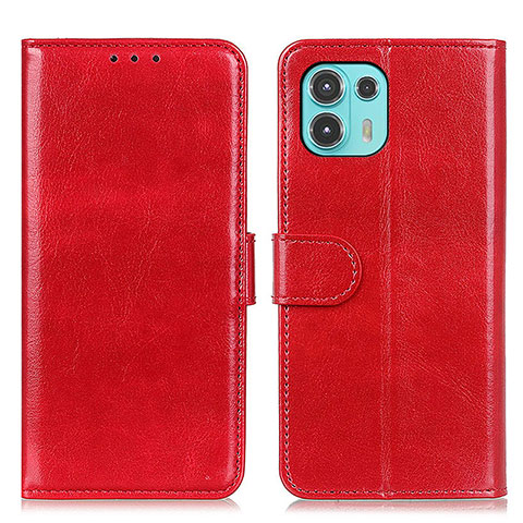 Funda de Cuero Cartera con Soporte Carcasa M07L para Motorola Moto Edge 20 Lite 5G Rojo