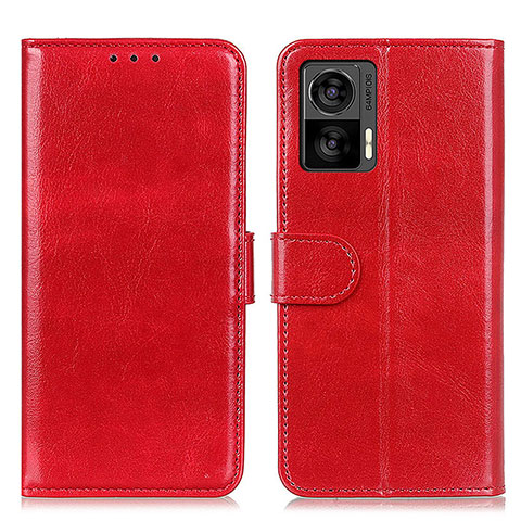 Funda de Cuero Cartera con Soporte Carcasa M07L para Motorola Moto Edge 30 Neo 5G Rojo