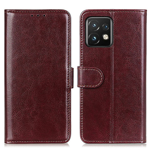 Funda de Cuero Cartera con Soporte Carcasa M07L para Motorola Moto Edge 40 Pro 5G Marron