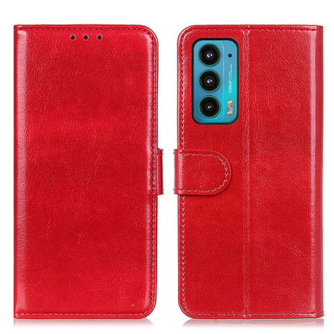 Funda de Cuero Cartera con Soporte Carcasa M07L para Motorola Moto Edge Lite 5G Rojo