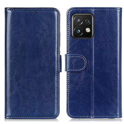 Funda de Cuero Cartera con Soporte Carcasa M07L para Motorola Moto Edge Plus (2023) 5G Azul