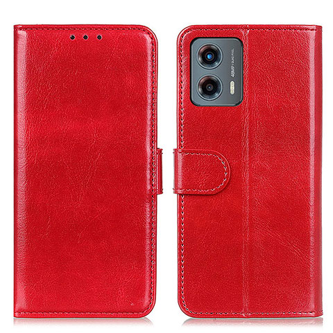 Funda de Cuero Cartera con Soporte Carcasa M07L para Motorola Moto G 5G (2023) Rojo