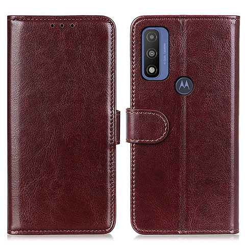 Funda de Cuero Cartera con Soporte Carcasa M07L para Motorola Moto G Pure Marron