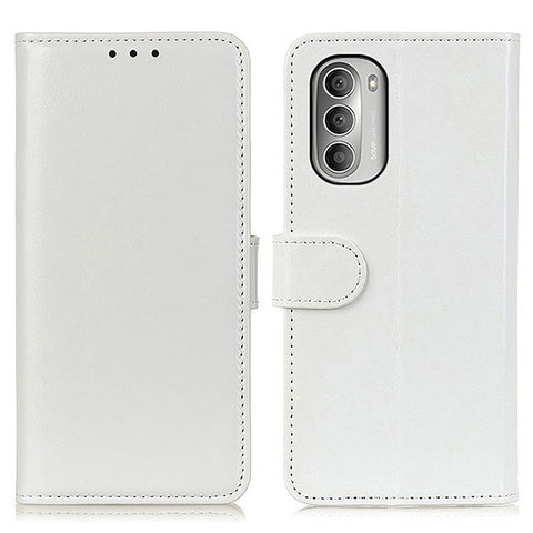 Funda de Cuero Cartera con Soporte Carcasa M07L para Motorola Moto G Stylus (2022) 4G Blanco