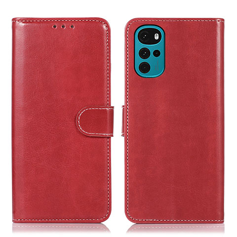 Funda de Cuero Cartera con Soporte Carcasa M07L para Motorola Moto G22 Rojo