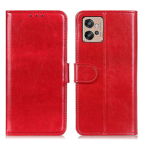 Funda de Cuero Cartera con Soporte Carcasa M07L para Motorola Moto G32 Rojo