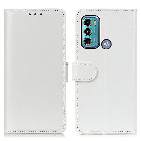 Funda de Cuero Cartera con Soporte Carcasa M07L para Motorola Moto G40 Fusion Blanco