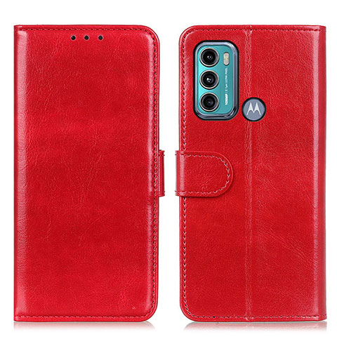 Funda de Cuero Cartera con Soporte Carcasa M07L para Motorola Moto G40 Fusion Rojo