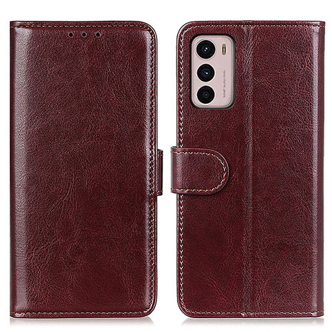 Funda de Cuero Cartera con Soporte Carcasa M07L para Motorola Moto G42 Marron