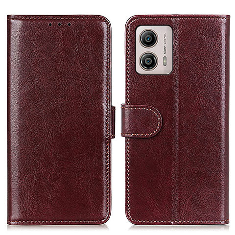 Funda de Cuero Cartera con Soporte Carcasa M07L para Motorola Moto G53j 5G Marron