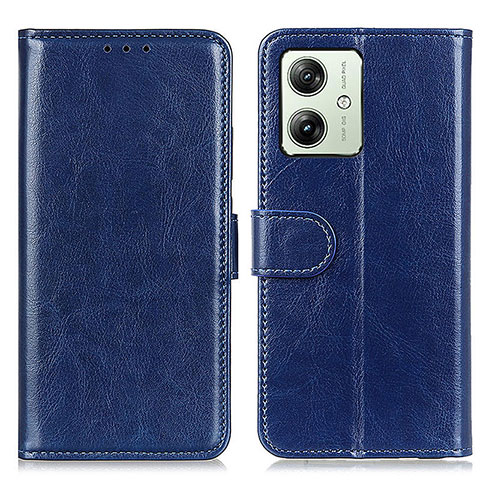 Funda de Cuero Cartera con Soporte Carcasa M07L para Motorola Moto G54 5G Azul