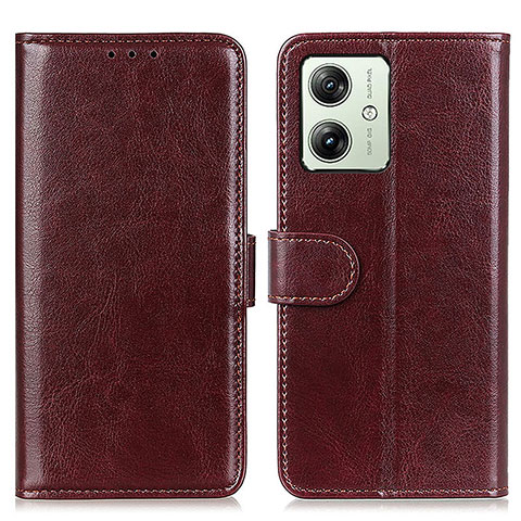 Funda de Cuero Cartera con Soporte Carcasa M07L para Motorola Moto G54 5G Marron