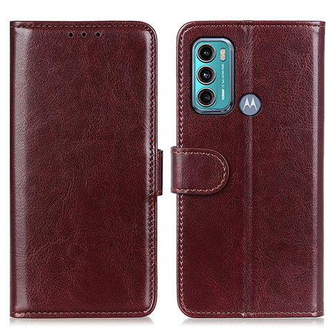 Funda de Cuero Cartera con Soporte Carcasa M07L para Motorola Moto G60 Marron