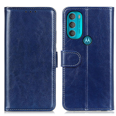 Funda de Cuero Cartera con Soporte Carcasa M07L para Motorola Moto G71 5G Azul