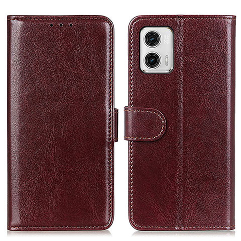 Funda de Cuero Cartera con Soporte Carcasa M07L para Motorola Moto G73 5G Marron