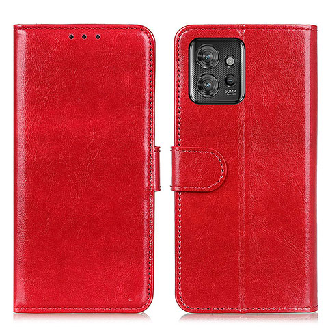 Funda de Cuero Cartera con Soporte Carcasa M07L para Motorola ThinkPhone 5G Rojo