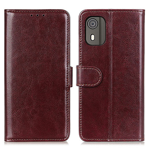 Funda de Cuero Cartera con Soporte Carcasa M07L para Nokia C02 Marron